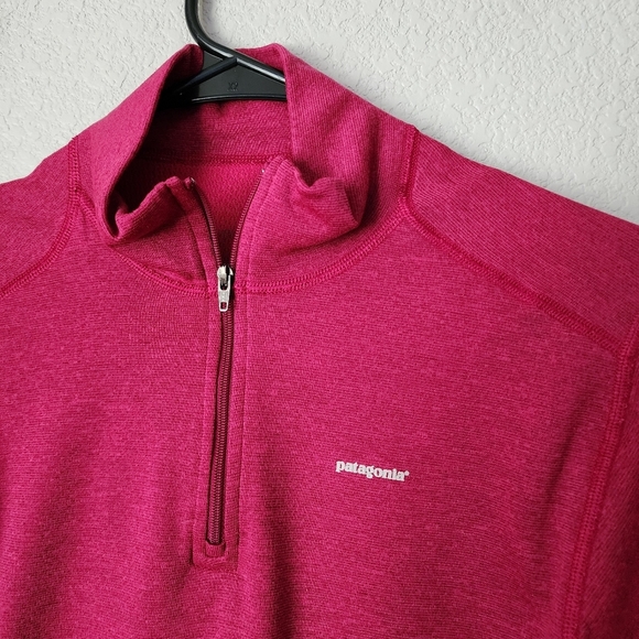 PATAGONIA base layer capilene top 1/4 zip athletic active in purple - Picture 5 of 6